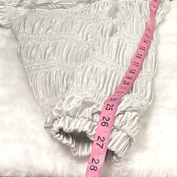 Valentina Metallic Silver Windbreaker Puffy Jacket size L - Picture 7 of 8